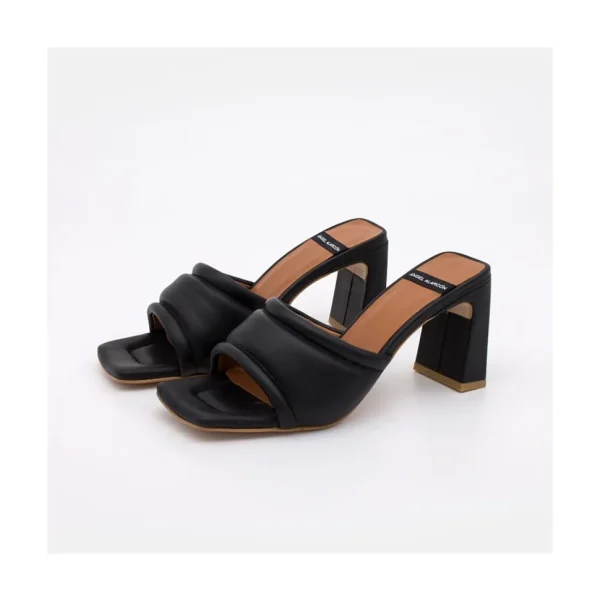 Capucine - Mule Acolchado De Piel Con Tacon