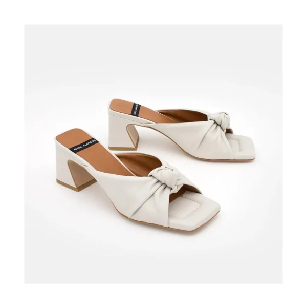 Hepburn - Mule De Piel Con Nudo