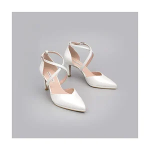 Liliam - Zapatos De Novia Tacon Medio Y Mini Plataforma Comodos